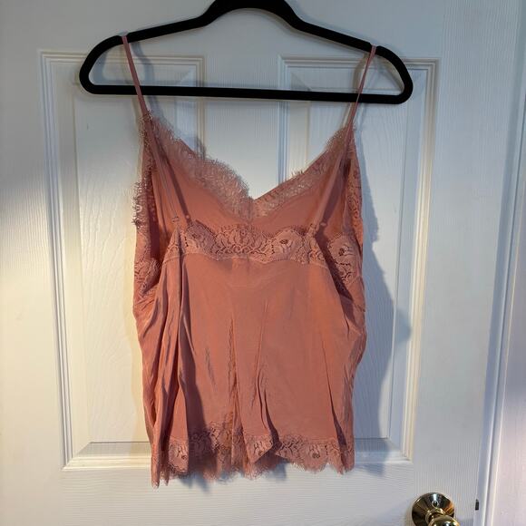 Victoria’s Secret Coral Lace Trim Camisole Drawstring Pants Pajama Set, Sz XL - Picture 7 of 13